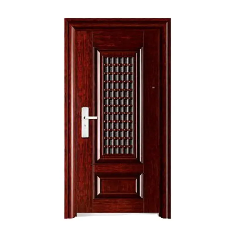 BOWDEU-puertas de seguridad de acero para el hogar, puerta de entrada principal exterior, paneles de puerta de metal, imágenes de último diseño