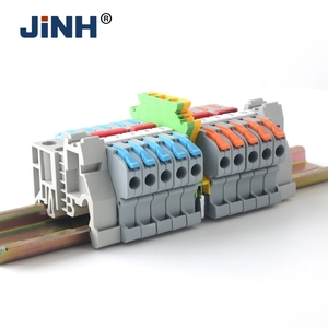 PA66英国シリーズ<span class=keywords><strong>DIN</strong></span>レールタイプクイックターミナルブロックプレススプリング電線コネクタを交換