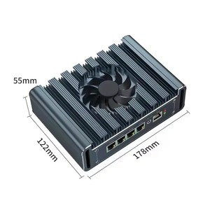 Nuevo diseño Mini PC sin ventilador Intel J4125 con 4 núcleos 4 hilos DDR4 Firewall Mini computadora disponible en AU US CN EU Plugs - Product Image 3