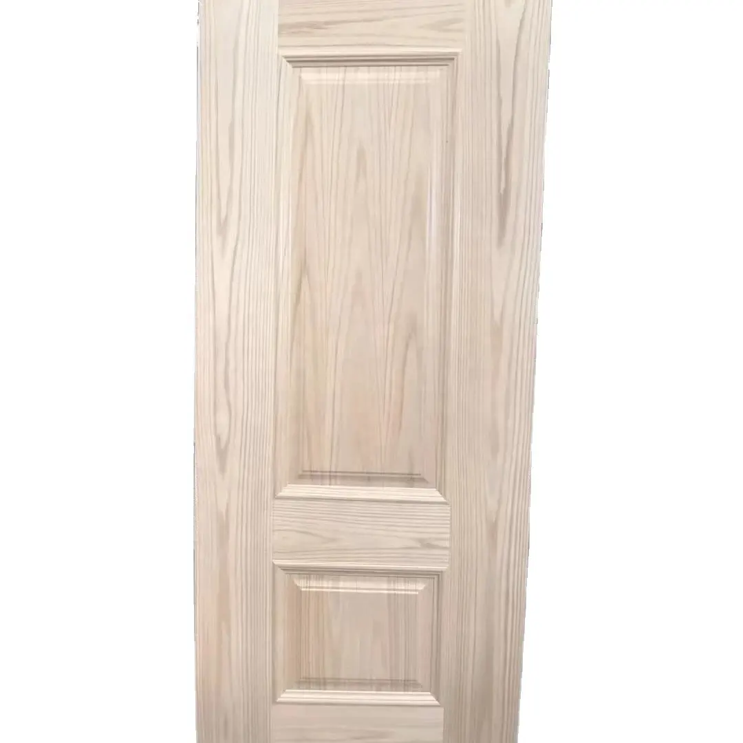 Venta de fábrica, piel de puerta moldeada MDF/HDF, diseños de puerta de madera de dormitorio Natural, puerta Interior, polímero HX contemporáneo, tamaño personalizado