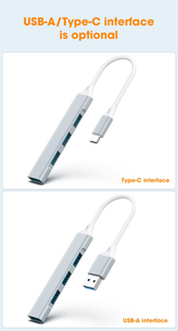 4 in 1 USBタイプCハブマルチポートアダプタ高速USB 3.0ポートUSBCラップトップおよびタイプCデバイスに広く対応 - Product Image 4