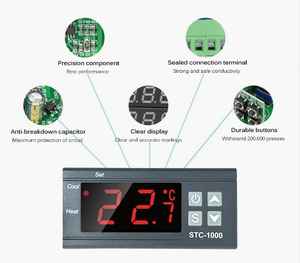 STC-1000デジタル温度コントローラ24Vサーモスタットインキュベーター熱調節器リレー加熱冷却サーモスタットメーカー - Product Image 5
