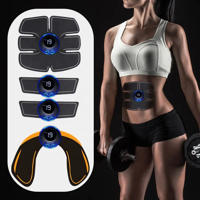 Inalámbrico eléctrico Ems glúteos entrenador abdominales Abs estimulador Fitness cuerpo adelgazamiento masajeador