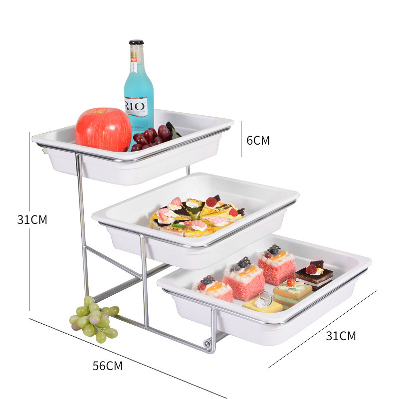 three-tier deep plates