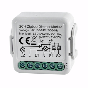 Tuya DIYミニZigbee 2チャンネル調光スイッチライトモジュール音声制御 - Product Image 1