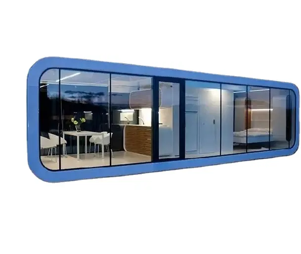 Diskon besar 12 kaki 20 kaki 40 kaki pod kantor dengan furnitur rumah kecil mewah kabin apple yang dapat diperluas