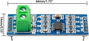 Módulo transceptor MAX485 RS485 con TTL UART Serial 5V Accesorio de interfaz de instrumento para desarrollo de componentes electrónicos - Product Image 5
