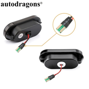 Autodragons Bright Smoked Dynamic Flowing Blinking Turn Signal <strong>LED</strong> Side Marker Lights for Polo Golf 3 4 - Product Image 4