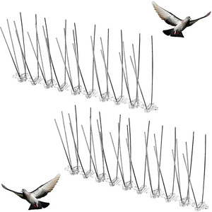 害虫駆除用ステンレス鋼鳥スパイクディフェンダースパイク忌避鳥抑止キット - Product Image 1