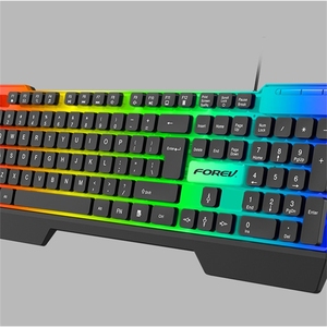 Usuario 104 teclas Colorido RGB Iluminación Teclado Gaming Teclado con cable para juegos de computadora - Product Image 4
