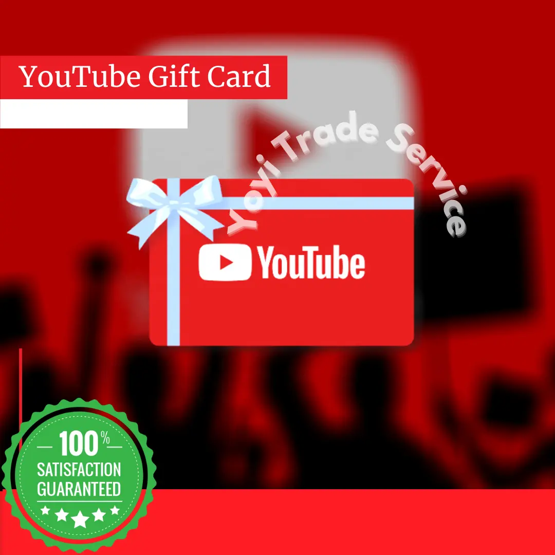 YouTube hediye kartları için şarj edebilirsiniz YouTube Premium ve YouTube müzik bireysel (ailesi) 12 ay 1 yıl abonelik