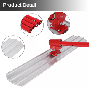 48'' <strong>X</strong> 8&quot; Bull Float Aluminum Magnesium Alloy Concrete Float <strong>Round</strong> End Concrete Screeding and Finishing Tools - Product Image 4