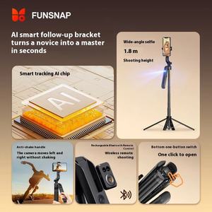 <span class=keywords><strong>FUNSNAP</strong></span> A6 AI tanıma akıllı izleme evrensel 360 ° izleme mobil fotoğraf canlı akışı Anti-shake braketi