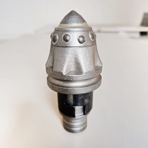 Cincel de vástago redondo Tipo Betek también llamado Bullet Bit utilizado en el cubo de perforación para la construcción de pilotes - Product Image 3