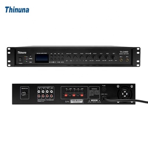 Thinuna TA Series PA System Mixer Power Amplifier <strong>Microphone</strong> <strong>Input</strong> Mixing Amplifier With BT/USB/FM/LCD Display/5 EQ Sound Effect