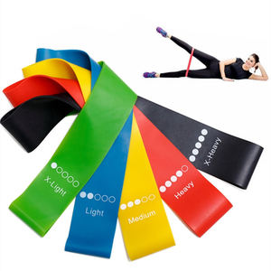 <strong>Elastic</strong> <strong>Loop</strong> Gym Fitness Sports Ring Set of Resistance Bands for Workout and Yoga <strong>Exercise</strong> Training - Product Image 1