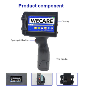 WECARE Tij Tragbarer Barcode Qr Glasflasche Verfalls datum Chargen datum Code Druckmaschine Hand-Tinten strahl drucker - Product Image 6