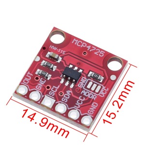 TZT MCP4725 Arduino 2.7V-5.5V用の12ビットI2CDACデジタルコンバーターモジュールデジタルからアナロングEEPROM開発ボード - Product Image 2