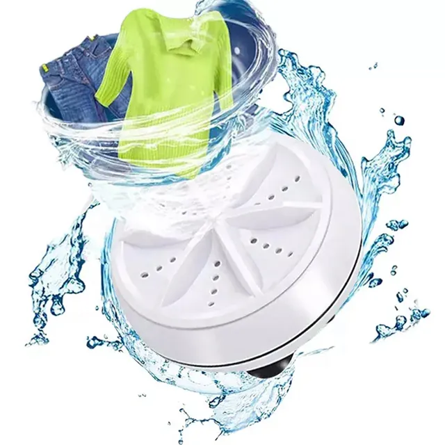 Smart Semi Auto strumento di pulizia dell'abbigliamento Turbo portatile USB Washer rimuove sporco Washer Mini lavatrice ABS