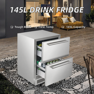 24 "lưu trữ ngoài trời ngành công nghiệp bán buôn hot-bán thép không gỉ đồ uống Tủ đông với 2 ngăn kéo - Product Image 5