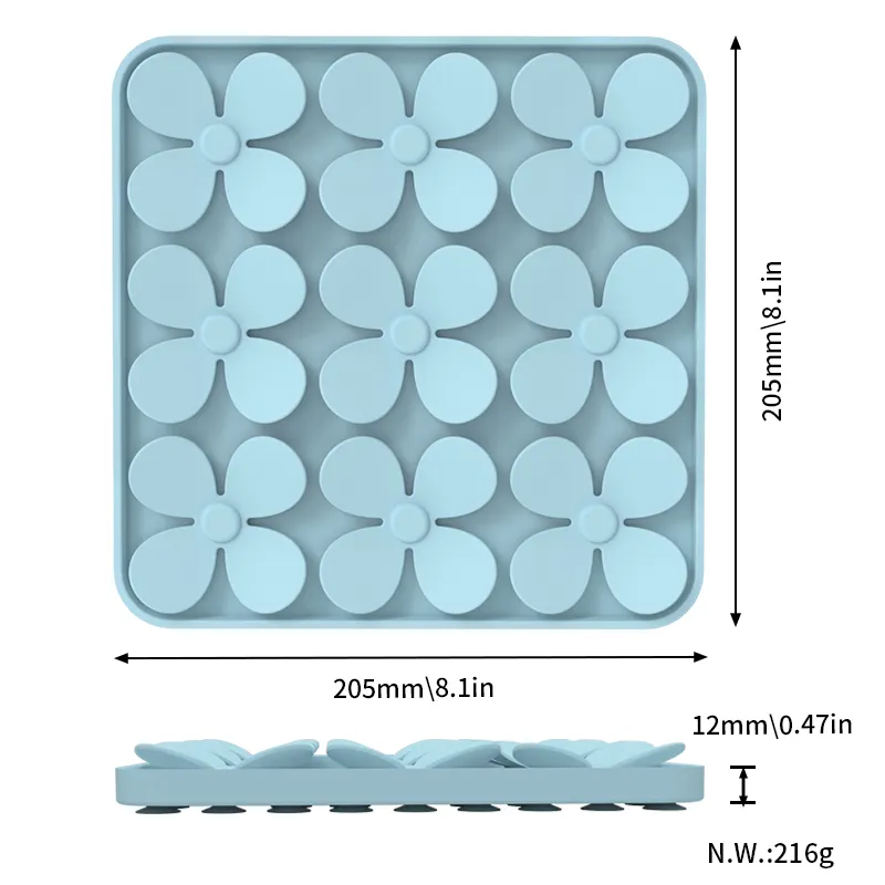 Juguete antideslizante para mascotas, cuenco de comida de silicona, alimentador lento para gatos, alfombrilla de silicona para lamer de grado alimenticio, alfombrilla de alimentación para perros, juguetes para perros