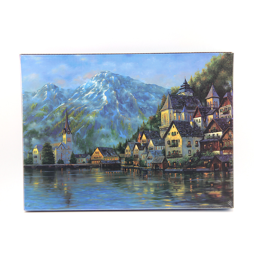 H0062 Puzzle 1000 pièces - Ville enneigée, version épaissie