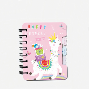 Spiral Note Book Wöchentliches monatliches Tagebuch Journal Planer Agenda Notizbuch Farbe Metall Benutzer definiertes Logo Pink Promotion Unbeschichtetes Papier - Product Image 4