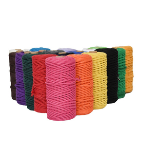 Cuerda de algodón 100% redonda de macramé de muchos colores de 4mm de ancho de alta calidad para diseño DIY - Product Image 2