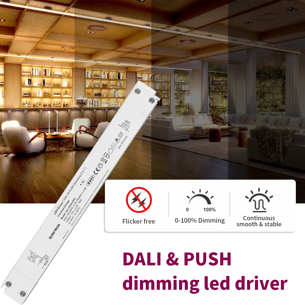 Led cung cấp điện nhà sản xuất 30W 36W 60W 100W Dali Dimmable dẫn lái xe