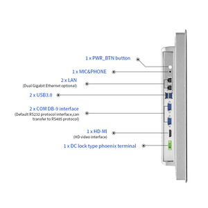 10.4 12.1 15 17 19 inç PCAP dokunmatik ekran bilgisayar RS232 RS485 fansız gömülü endüstriyel PANEL hepsi bir PC - Product Image 3