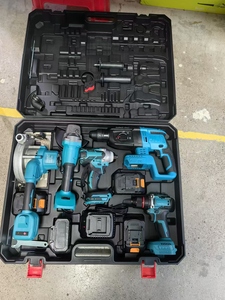 Elektrikli alet pil paketi torba şarj edilebilir lityum fırçasız elektrik açı öğütücü akülü anahtarı aleti kutu kombinasyonu araç seti - Product Image 2