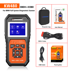 LR汽车热卖KW480汽车工具诊断视窗OBD 2 ELM327汽车宝马汽车扫描仪旅行电脑