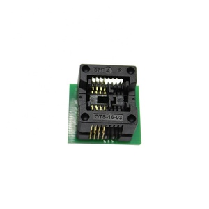 OTS-16-03 SOIC8 <strong>SOP8</strong> to DIP8 Wide-body Wide 150/200mil <strong>Programmer</strong> Adapter <strong>Socket</strong> Blue SA602 IC Test Conversion Burner. - Product Image 1