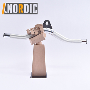 เครื่องต่อสายเคเบิลอลูมิเนียม LAT Tricep,อุปกรณ์ติดตั้งกับด้ามจับกันลื่น Curl Pulldown Bar สำหรับสายเคเบิ้ลยิมความแข็งแรงของเครื่องจักร - Product Image 3