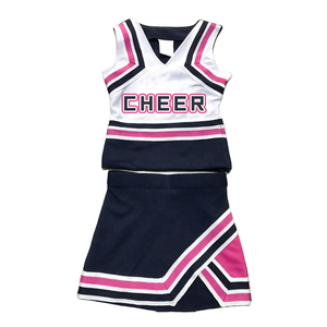 Wholesale Team Practice Breathable Polyester Spandex Fabric <strong>Cheer</strong> Uniforms Sublimation Custom <strong>pink</strong> Cheerleading Uniforms - Product Image 4