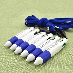 塑料促销多色圆珠笔，带定制徽标多功能4-1彩色圆珠笔 - Product Image 5