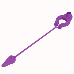 充電式ワイヤレスリモコン舌なめる振動ロッキング射精リング遅延リングカップルシェア - Product Image 2