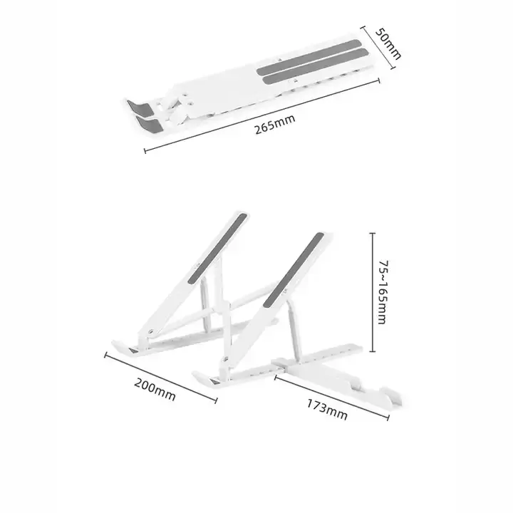 Эргономичный складной высококачественный алюминиевый регулируемый подставка для ноутбука металлический держатель для ноутбука