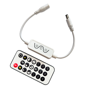Control de aplicaciones Mini controlador LED de un solo color RF 20Key Control remoto Temporizador Atenuador de luz LED para Módulo de señal de tira Led