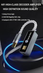 Portable Hi-Res HiFi <strong>Audio</strong> Decoder Type C to 3.5mm Amplifier Connector <strong>Adapter</strong> for Type C Devices