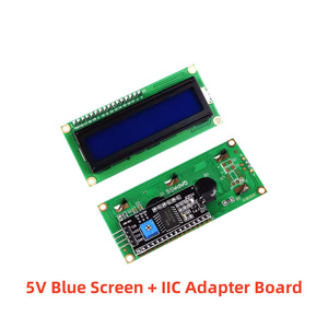 LCD1602A LCD1602 1602 LCD 1602A IIC I2C schermo in cristallo LCD modulo con scheda adattatore 5V blu giallo verde schermo grigio - Product Image 5