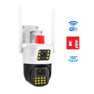 Detección de humo de fuego Detección humana inteligente Alarma de luz de sonido Sistema DE SEGURIDAD inalámbrico para el hogar 2K Pan Tilt Cámara de seguridad para exteriores - Product Image 1
