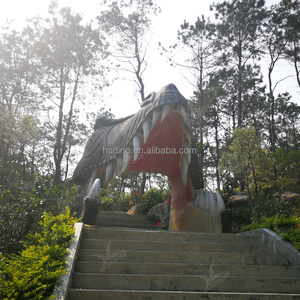 بوابة دينو المصنوعة من الألياف الزجاجية الجوراسي ، مدخل بحجم كبير لمراكز التسوق والأماكن العامة والمطارات - Product Image 2