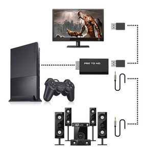 PS2到HD音频视频转换器适配器USB电缆AV转换器，带3.5MM音频输出PS2到HD - Product Image 3