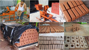 เครื่องปั้นอิฐบล็อกดินแบบใช้มือเครื่องปั้นอิฐกลวงแบบพกพา - Product Image 6