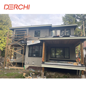 חלון אלומיניום עם ניתוק תרמי של DERCHI, עיצוב זכוכית גדולה עם רשת נגד יתושים - Product Image 4