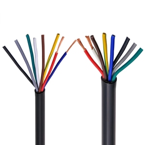 RVV 2 çekirdekli 10 çekirdekli esnek tel 0.5mm 0.75mm 1mm 1.5mm 2.5mm 3mm sinyal AC güç uzatma bilgisayar güç bakır kablo - Product Image 3