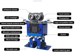 Robot di programmazione intelligente Bot felice con aspetto piccolo e carino - Product Image 5