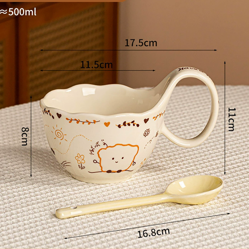 Cream with spoon