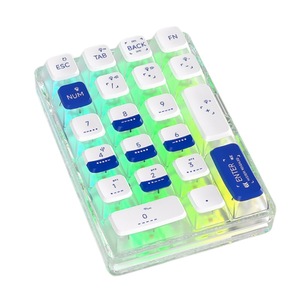 Gaxever K21デジタルキーボードBTワイヤレス透明3モードデジタルキーボードキットカスタマイズ数字キーパッド - Product Image 1